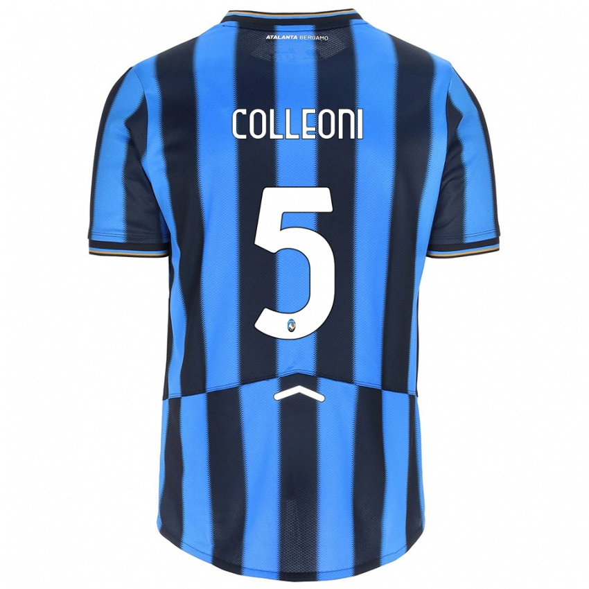 ילדים Giorgio Colleoni #5 תכלת שחור ג'רזי ביתית 2025/26 חולצה קצרה