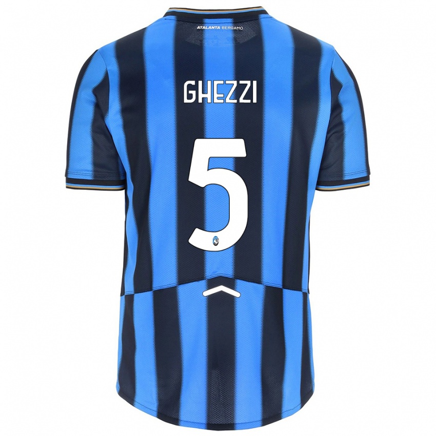 ילדים סמואל גזי #5 תכלת שחור ג'רזי ביתית 2025/26 חולצה קצרה