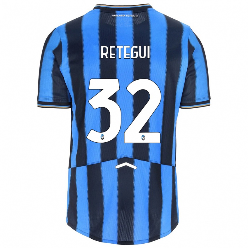 ילדים מתאו רטגי #32 תכלת שחור ג'רזי ביתית 2025/26 חולצה קצרה