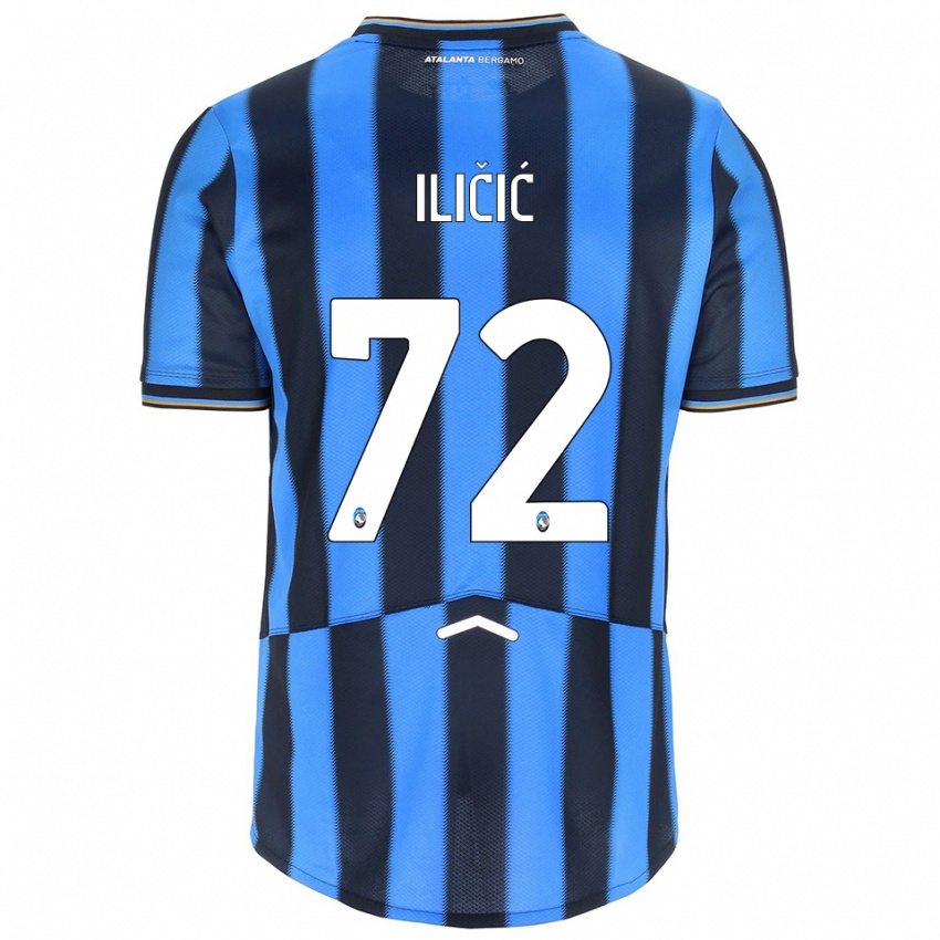 ילדים יוסיפ איליצ'יץ' #72 תכלת שחור ג'רזי ביתית 2025/26 חולצה קצרה