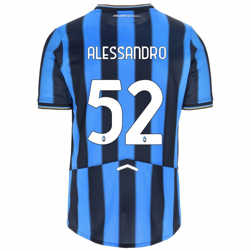 ילדים Alessandro Rinaldi #52 תכלת שחור ג'רזי ביתית 2025/26 חולצה קצרה