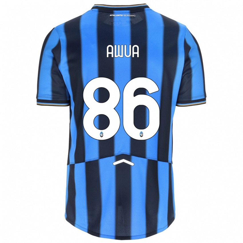 ילדים תאופילוס אווה #86 תכלת שחור ג'רזי ביתית 2025/26 חולצה קצרה