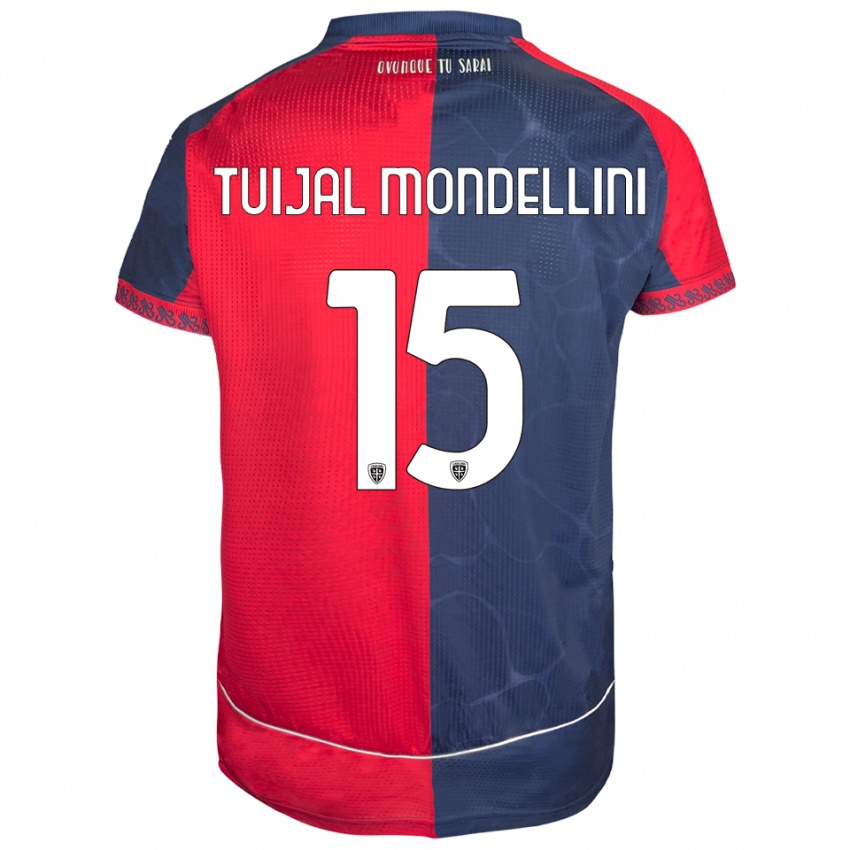 ילדים Luca Tuijal Mondellini #15 אדום נייבי ג'רזי ביתית 2025/26 חולצה קצרה