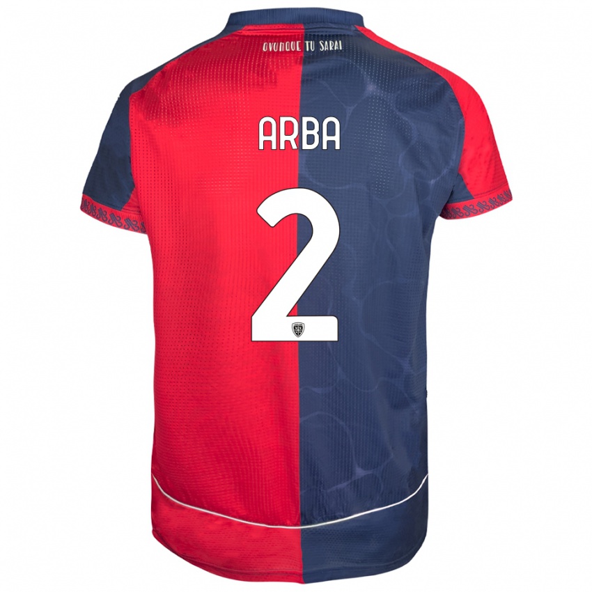 ילדים פדריקו ארבע #2 אדום נייבי ג'רזי ביתית 2025/26 חולצה קצרה