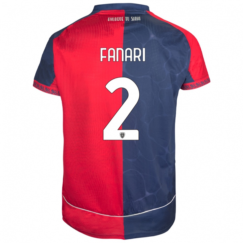 ילדים לאונרדו פנרי #2 אדום נייבי ג'רזי ביתית 2025/26 חולצה קצרה