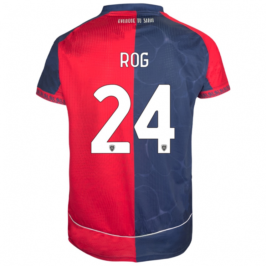 ילדים מרקו רוג #24 אדום נייבי ג'רזי ביתית 2025/26 חולצה קצרה