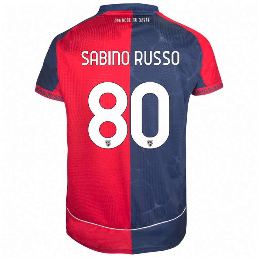 ילדים אלסנדרו סבינו רוסו #80 אדום נייבי ג'רזי ביתית 2025/26 חולצה קצרה