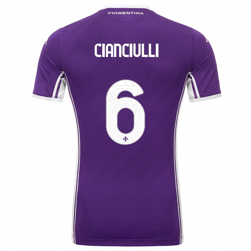 ילדים Salvatore Cianciulli #6 סגול לבן ג'רזי ביתית 2025/26 חולצה קצרה