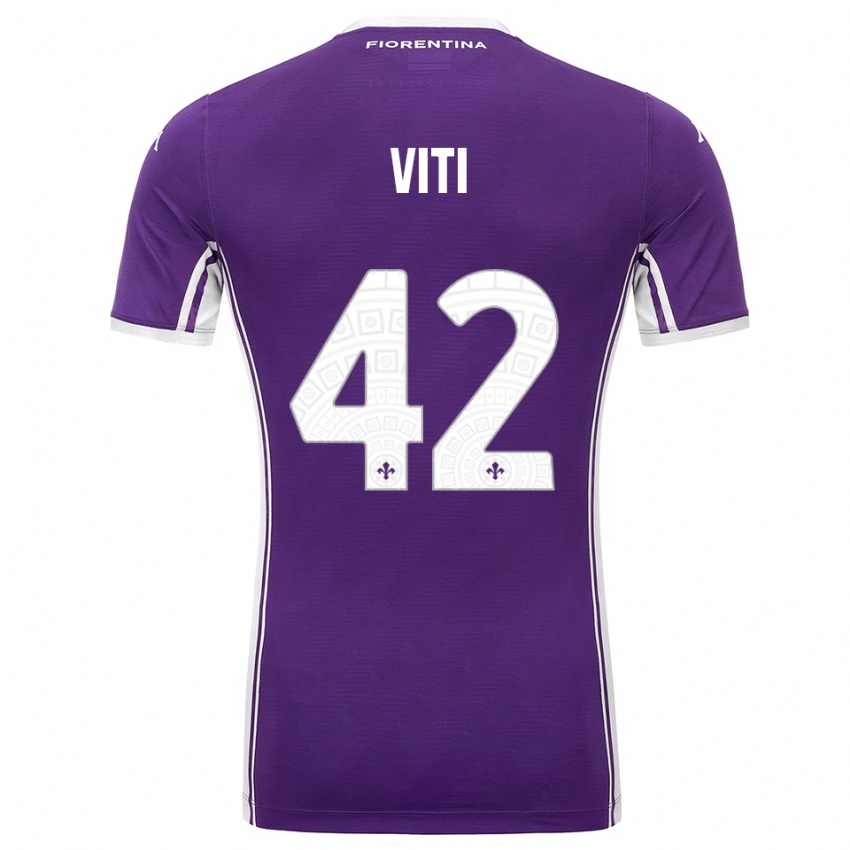 ילדים מתיה ויטי #42 סגול לבן ג'רזי ביתית 2025/26 חולצה קצרה