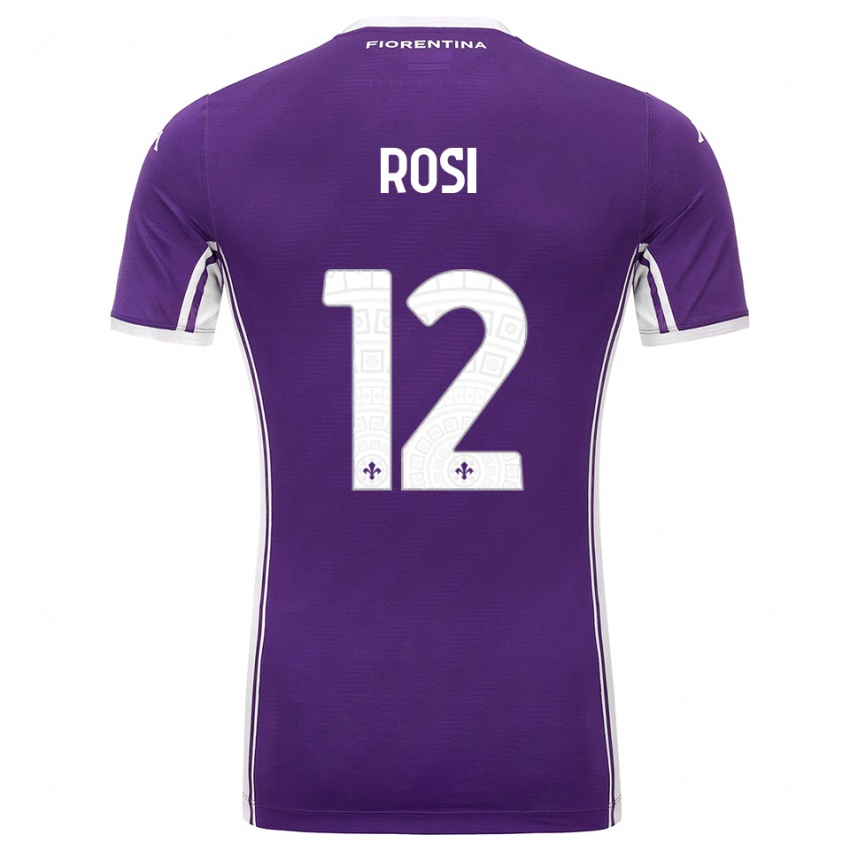 ילדים Ettore Rosi #12 סגול לבן ג'רזי ביתית 2025/26 חולצה קצרה