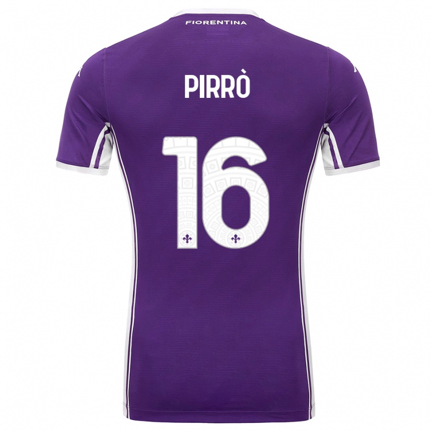 ילדים Antonio Pirrò #16 סגול לבן ג'רזי ביתית 2025/26 חולצה קצרה