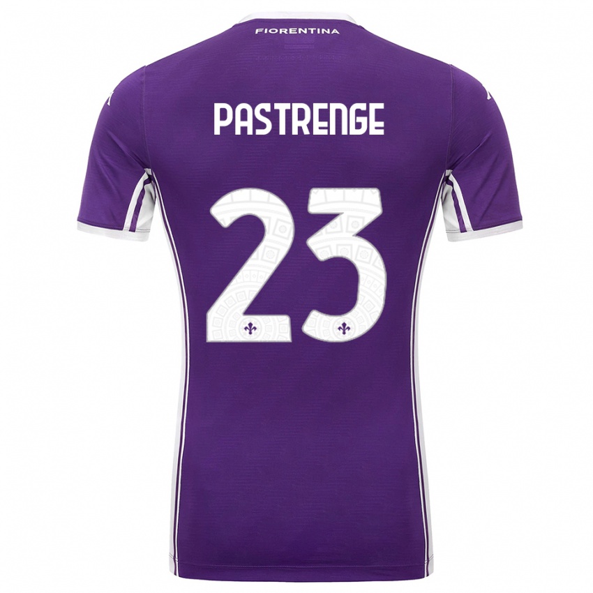 ילדים Lucia Pastrenge #23 סגול לבן ג'רזי ביתית 2025/26 חולצה קצרה