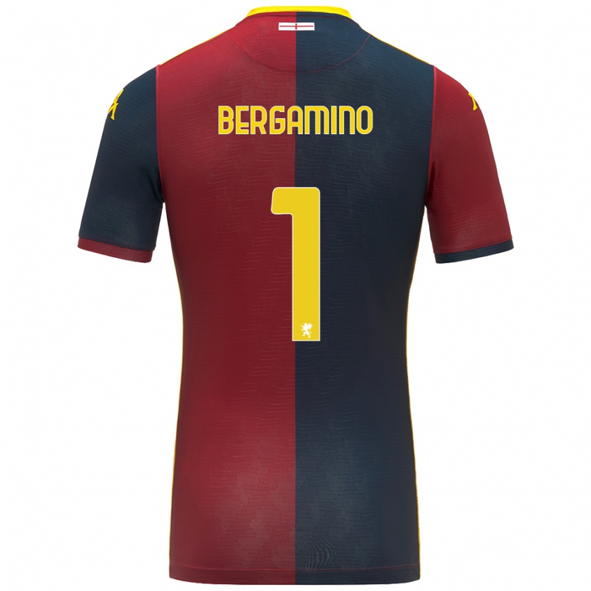 ילדים Giovanni Bergamino #1 אדום כחול מלכותי ג'רזי ביתית 2025/26 חולצה קצרה