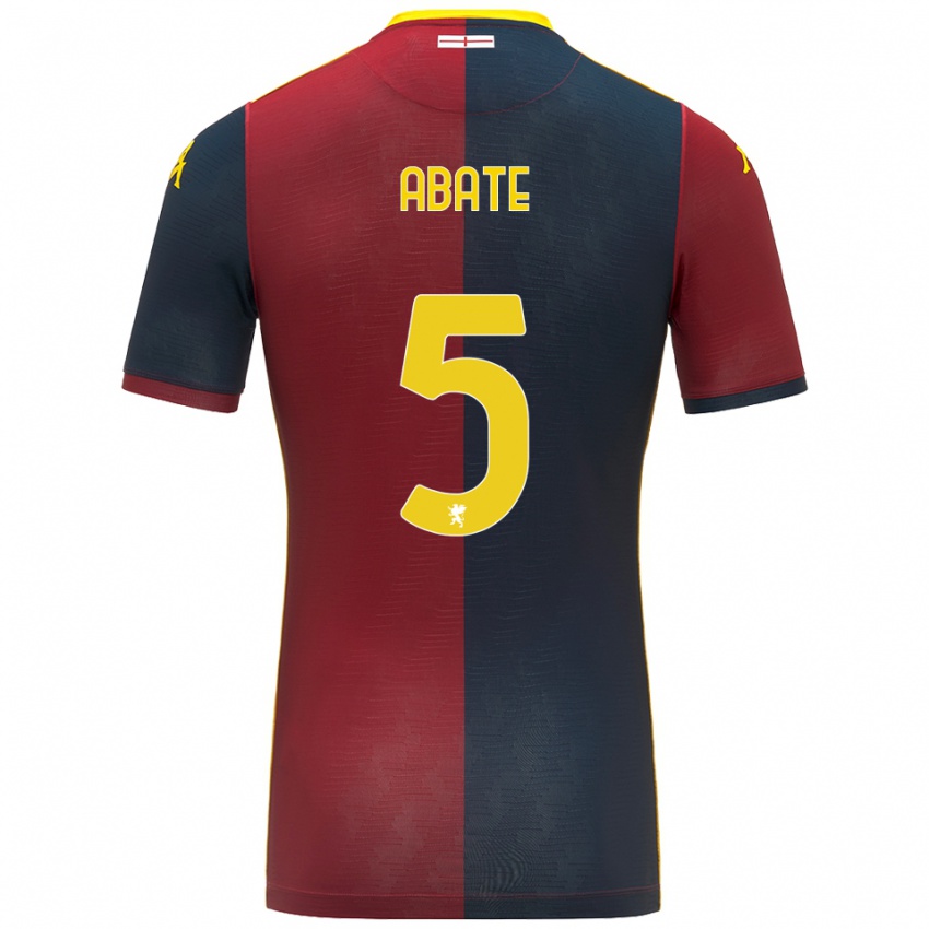 ילדים ג׳אדה אבאטה #5 אדום כחול מלכותי ג'רזי ביתית 2025/26 חולצה קצרה