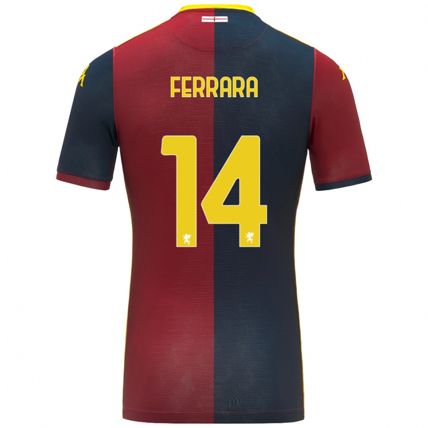 ילדים אנסטסיה פררה #14 אדום כחול מלכותי ג'רזי ביתית 2025/26 חולצה קצרה