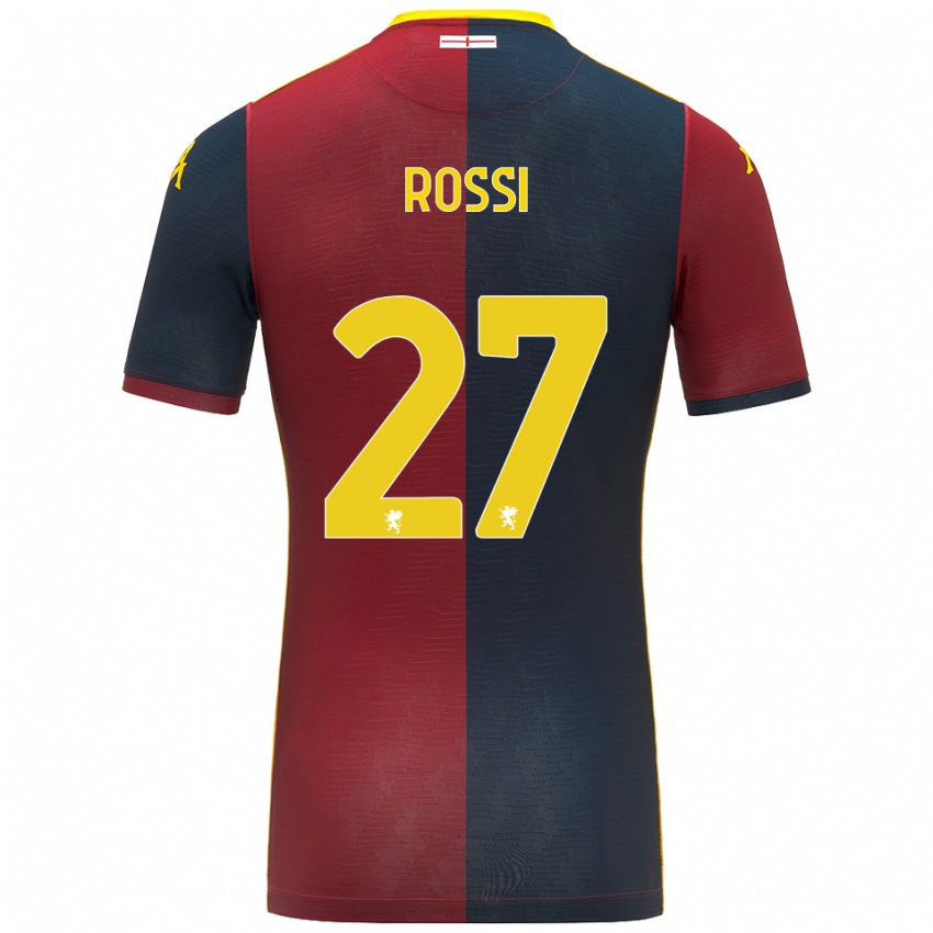 ילדים Lucrezia Rossi #27 אדום כחול מלכותי ג'רזי ביתית 2025/26 חולצה קצרה