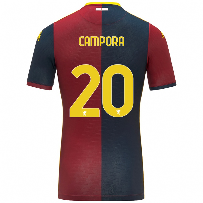 ילדים אליס קמפורה #20 אדום כחול מלכותי ג'רזי ביתית 2025/26 חולצה קצרה