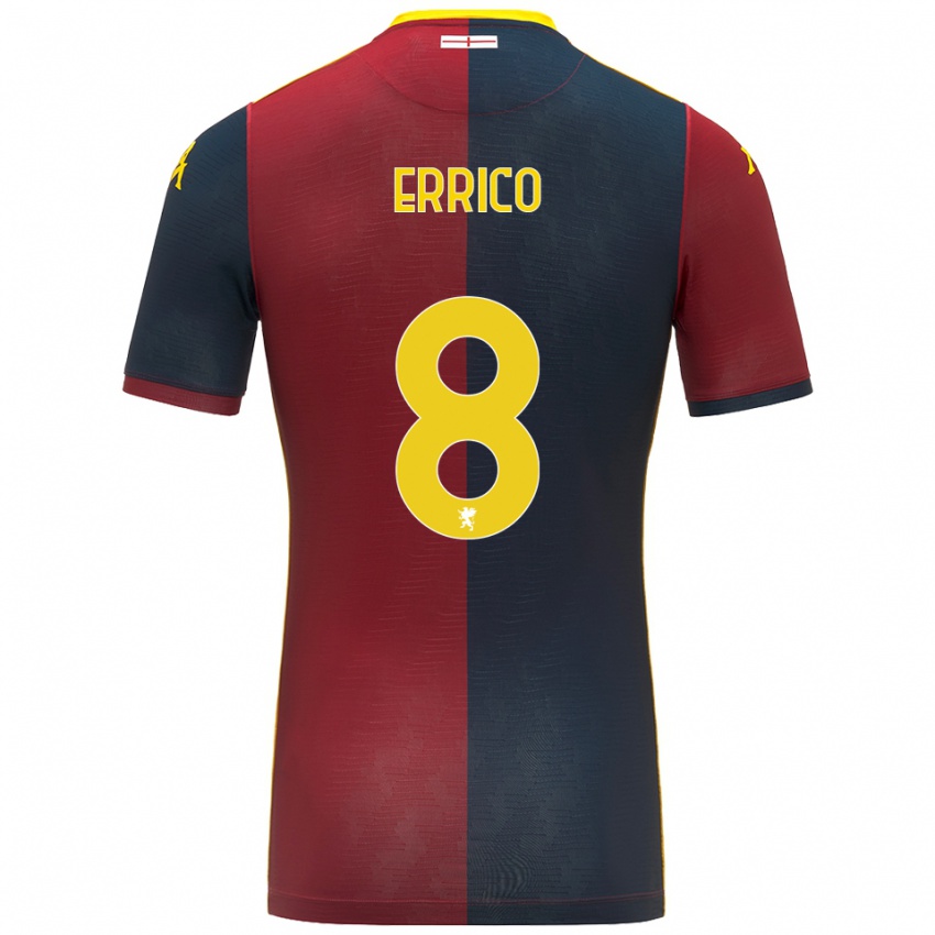 ילדים אמה אריקו #8 אדום כחול מלכותי ג'רזי ביתית 2025/26 חולצה קצרה