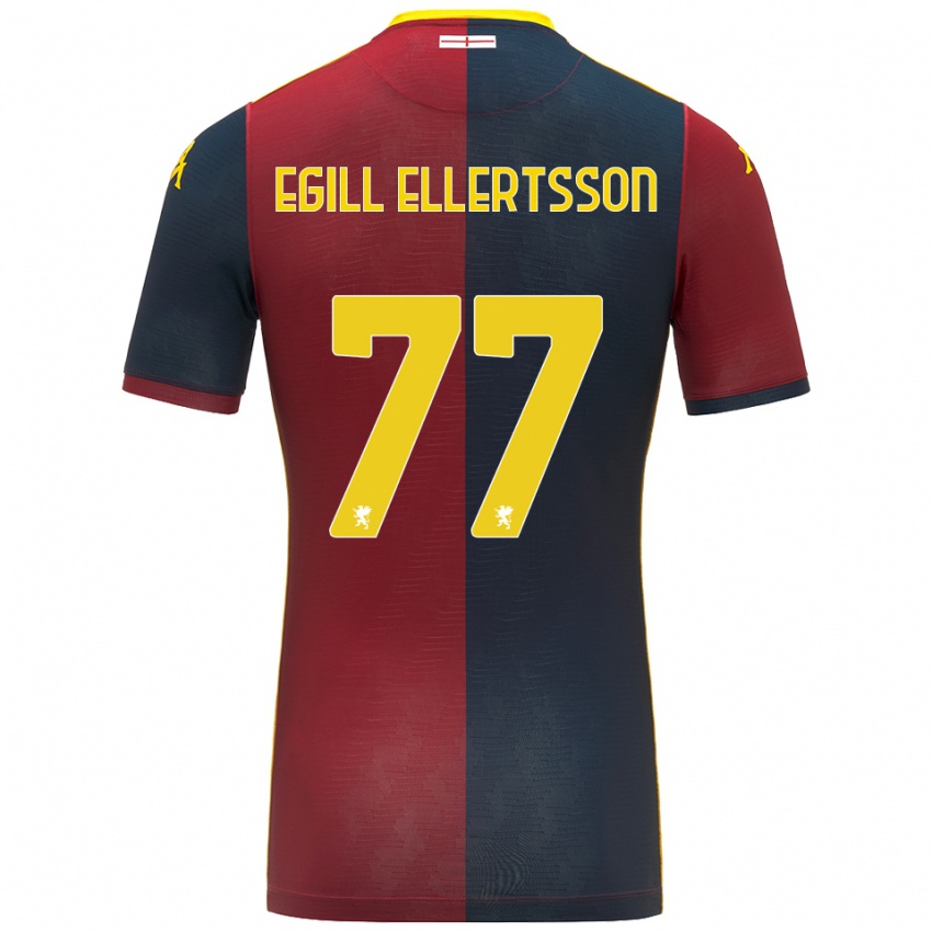 ילדים מיקאל אגיל אלרטסון #77 אדום כחול מלכותי ג'רזי ביתית 2025/26 חולצה קצרה