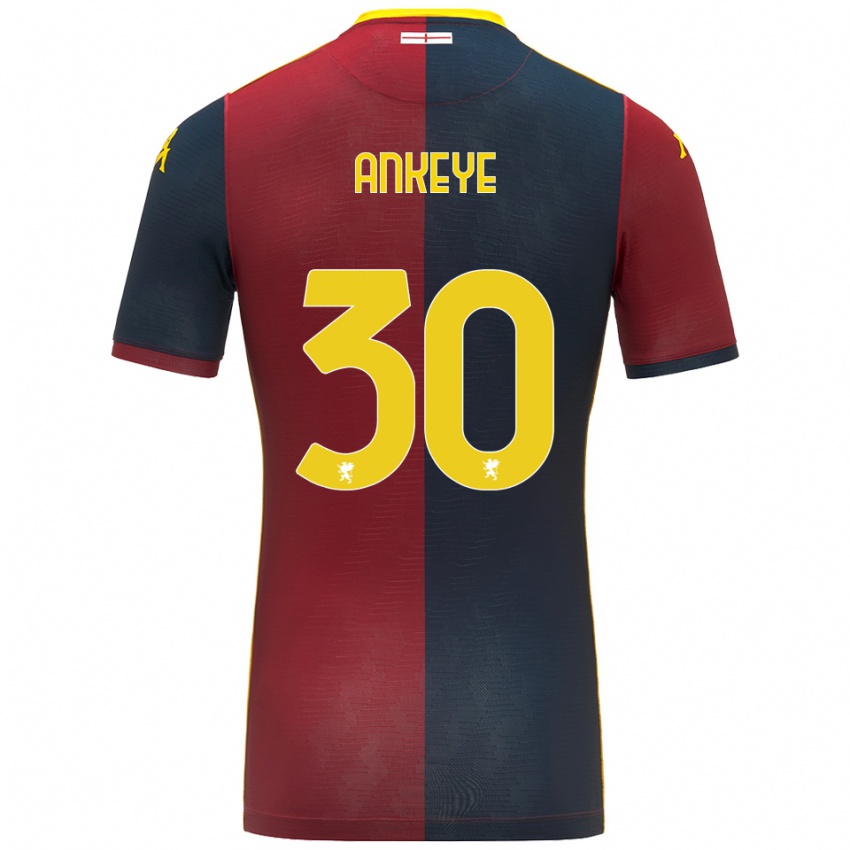 ילדים David Ankeye #30 אדום כחול מלכותי ג'רזי ביתית 2025/26 חולצה קצרה