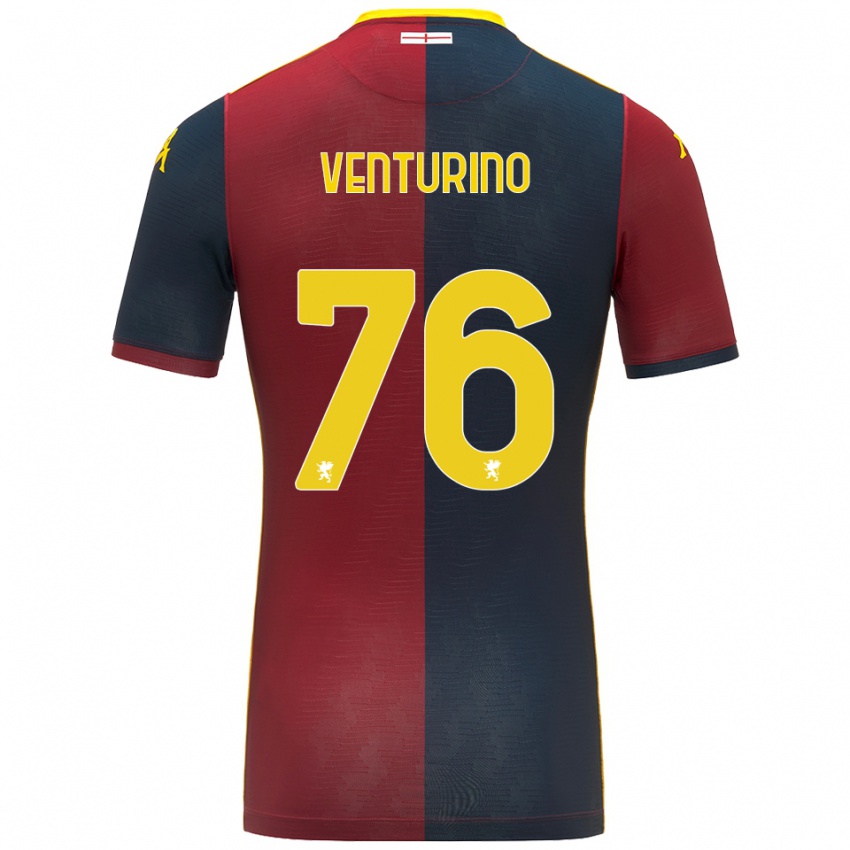 ילדים לורנזו ונטורינו #76 אדום כחול מלכותי ג'רזי ביתית 2025/26 חולצה קצרה