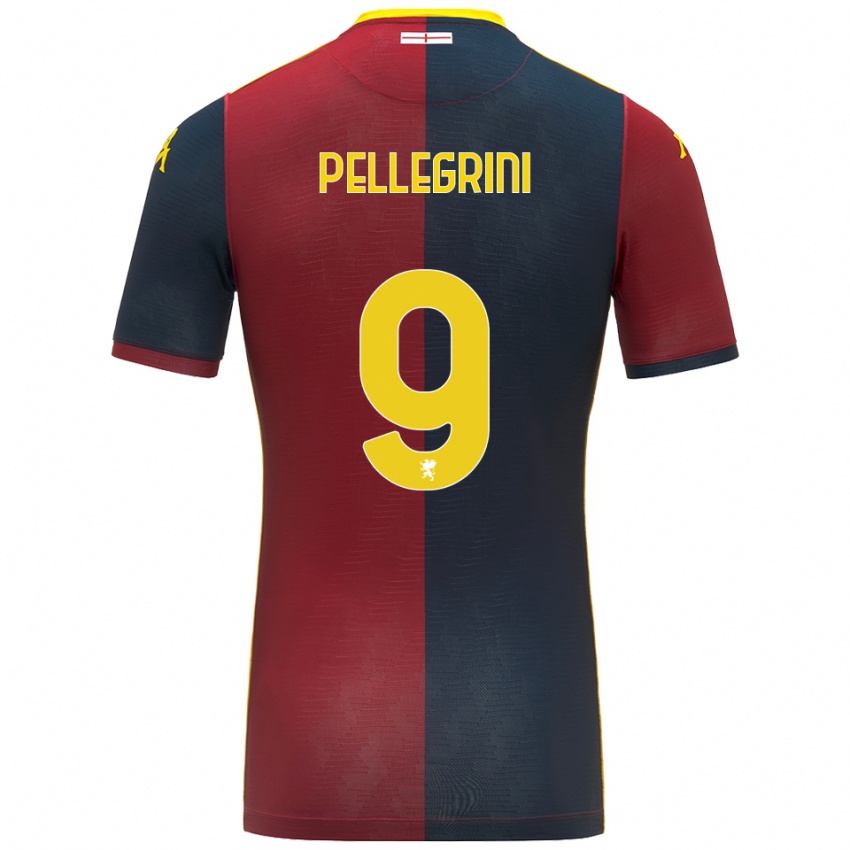 ילדים Fernando Pellegrini #9 אדום כחול מלכותי ג'רזי ביתית 2025/26 חולצה קצרה