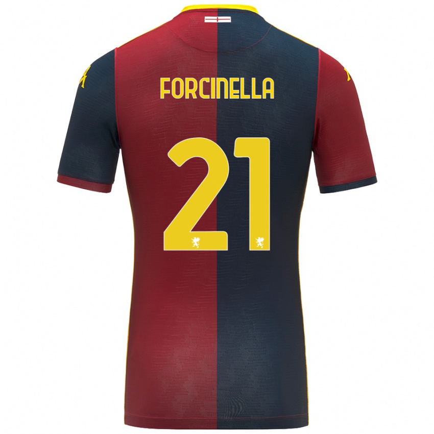 ילדים קאמילה פורצ'ינלה #21 אדום כחול מלכותי ג'רזי ביתית 2025/26 חולצה קצרה