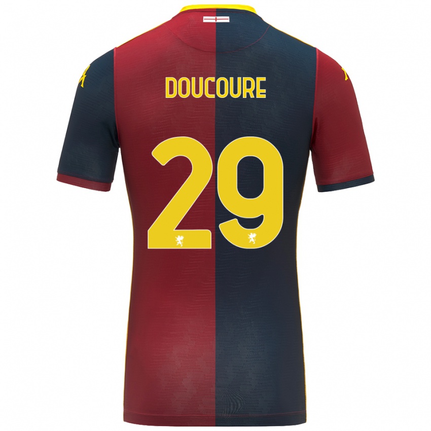 ילדים מאמדי דוקור #29 אדום כחול מלכותי ג'רזי ביתית 2025/26 חולצה קצרה