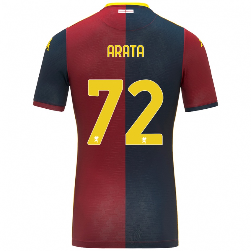 ילדים Stefano Arata #72 אדום כחול מלכותי ג'רזי ביתית 2025/26 חולצה קצרה