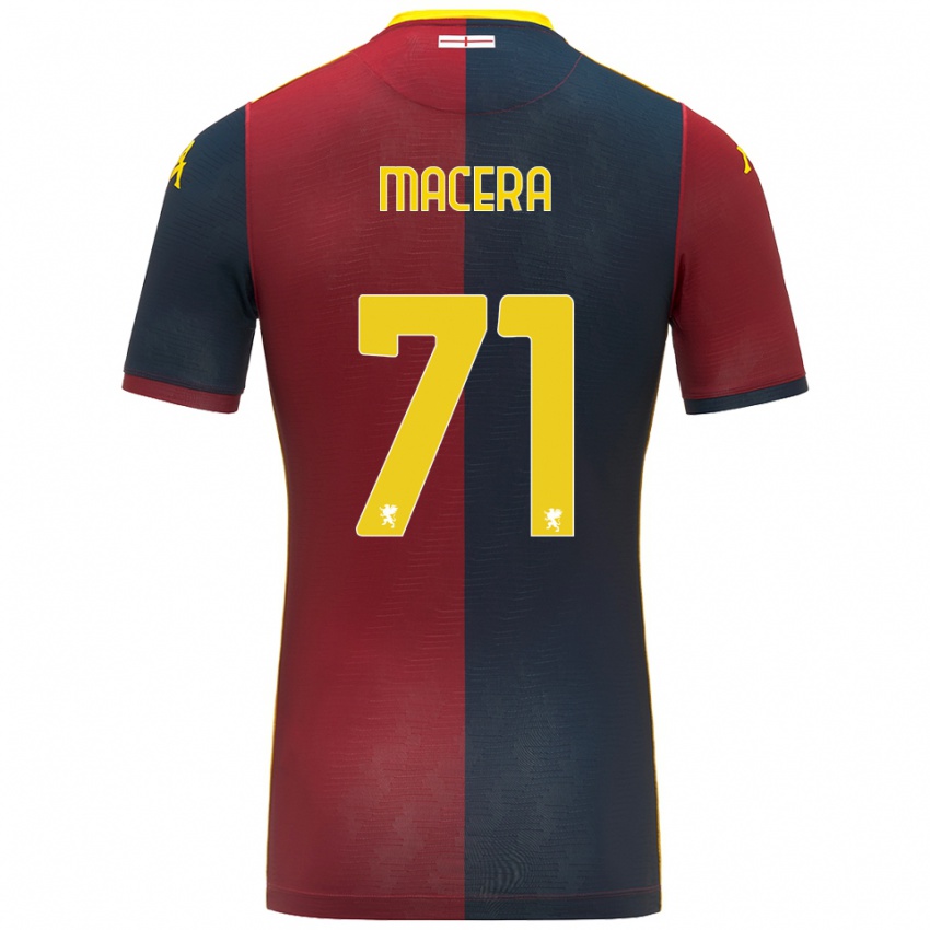 ילדים מטילד מאצ'רה #71 אדום כחול מלכותי ג'רזי ביתית 2025/26 חולצה קצרה