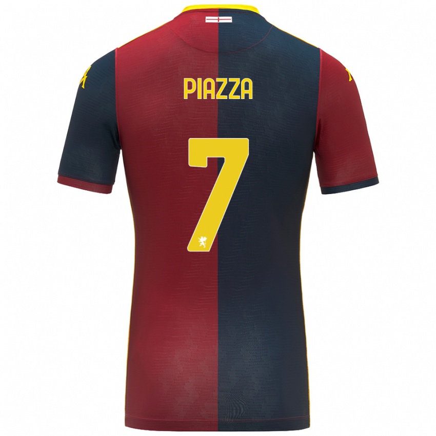 ילדים Matteo Piazza #7 אדום כחול מלכותי ג'רזי ביתית 2025/26 חולצה קצרה