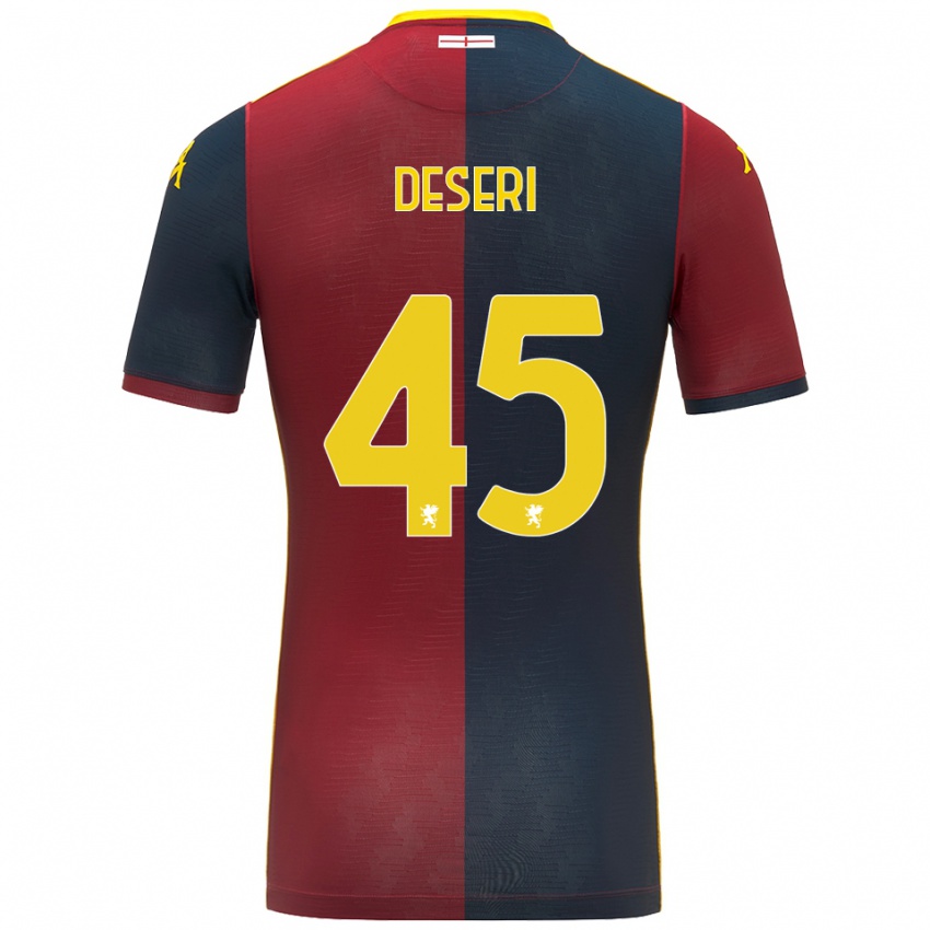 ילדים גרייסיאן דזרי #45 אדום כחול מלכותי ג'רזי ביתית 2025/26 חולצה קצרה