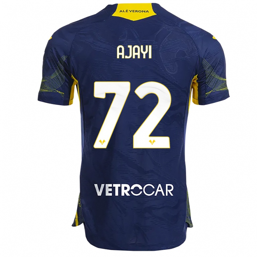 ילדים ג'וניור אג'אי #72 נייבי צהוב ג'רזי ביתית 2025/26 חולצה קצרה