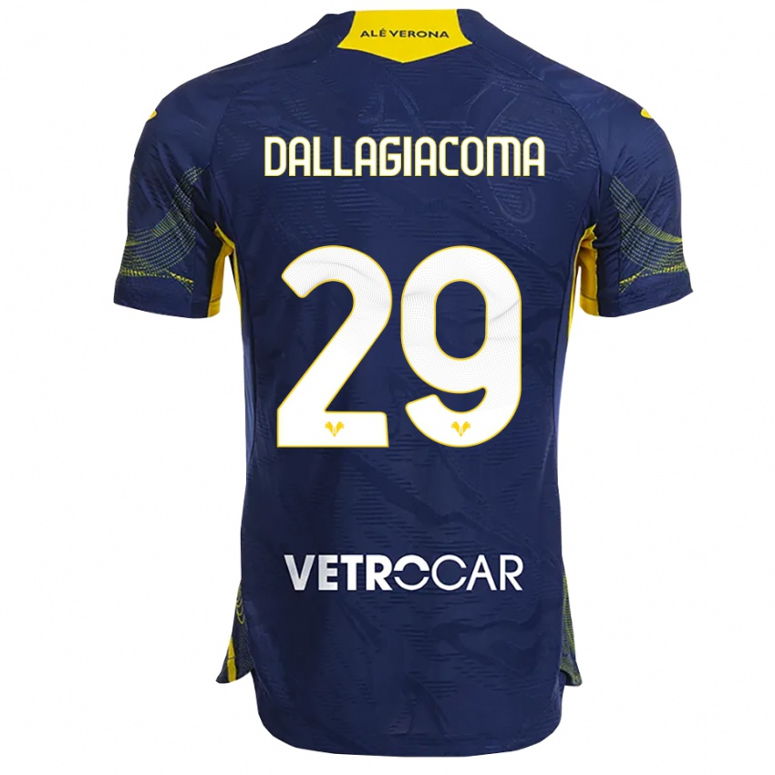 ילדים סטפניה דלאגיאקומה #29 נייבי צהוב ג'רזי ביתית 2025/26 חולצה קצרה