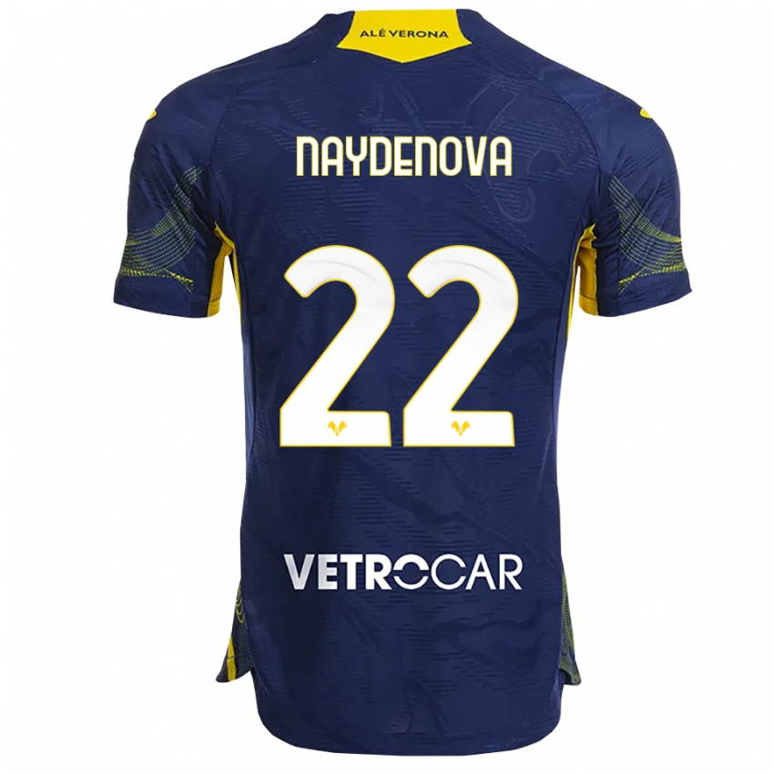ילדים Ivana Naydenova #22 נייבי צהוב ג'רזי ביתית 2025/26 חולצה קצרה