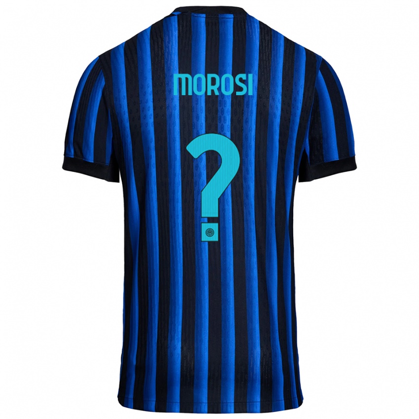 ילדים Cesare Morosi #0 שחור כחול ג'רזי ביתית 2025/26 חולצה קצרה