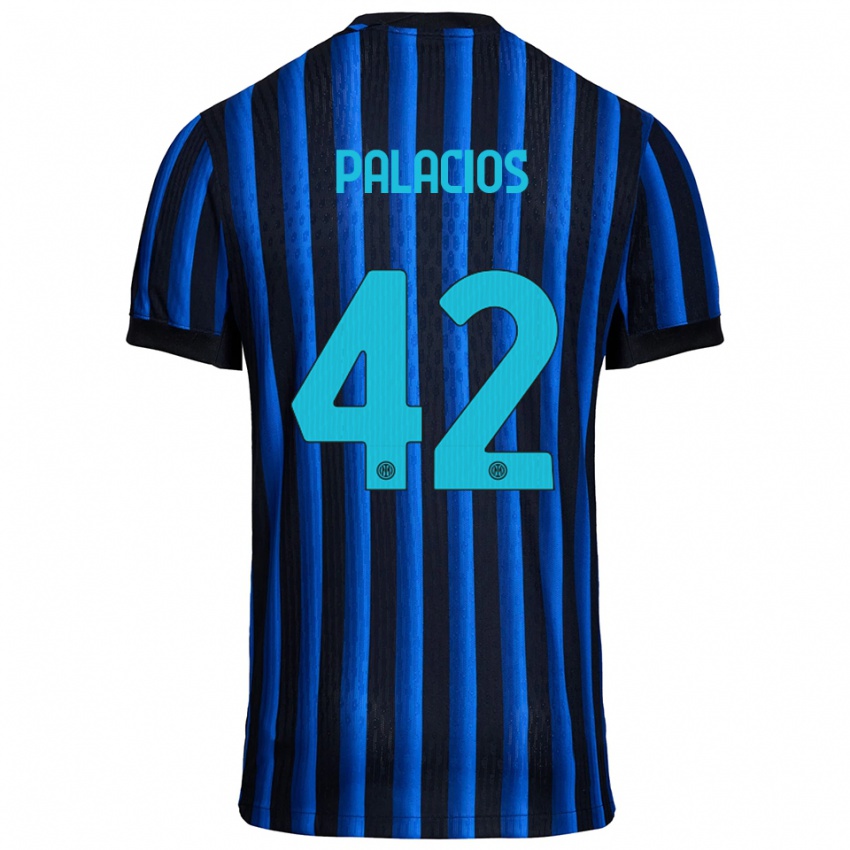 ילדים טומאס פלאסיוס #42 שחור כחול ג'רזי ביתית 2025/26 חולצה קצרה