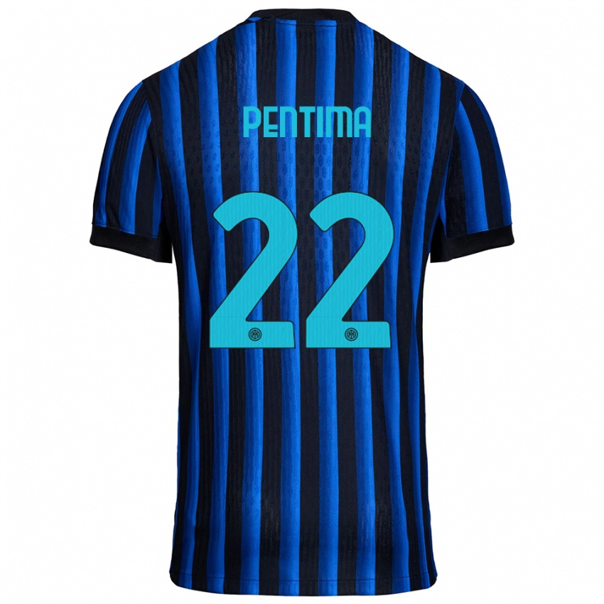 ילדים אלסנדרו פנטימה #22 שחור כחול ג'רזי ביתית 2025/26 חולצה קצרה
