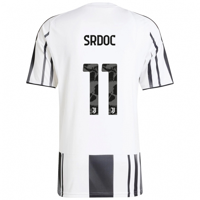 ילדים איבנו סרדוק #11 לבן שחור ג'רזי ביתית 2025/26 חולצה קצרה