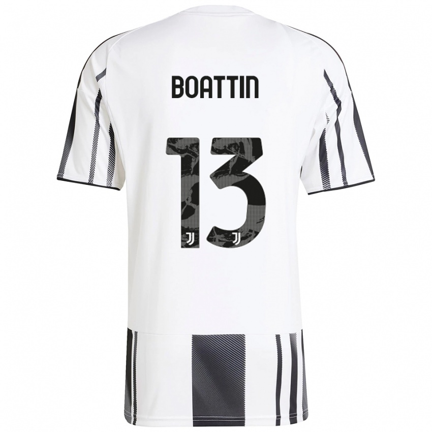 ילדים ליסה בוטין #13 לבן שחור ג'רזי ביתית 2025/26 חולצה קצרה