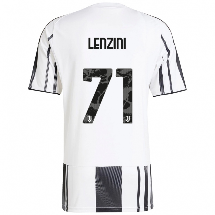 ילדים מרטינה לנציני #71 לבן שחור ג'רזי ביתית 2025/26 חולצה קצרה