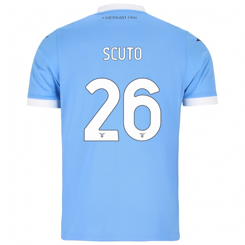 ילדים לאונרדו סקוטו #26 תכלת לבן ג'רזי ביתית 2025/26 חולצה קצרה