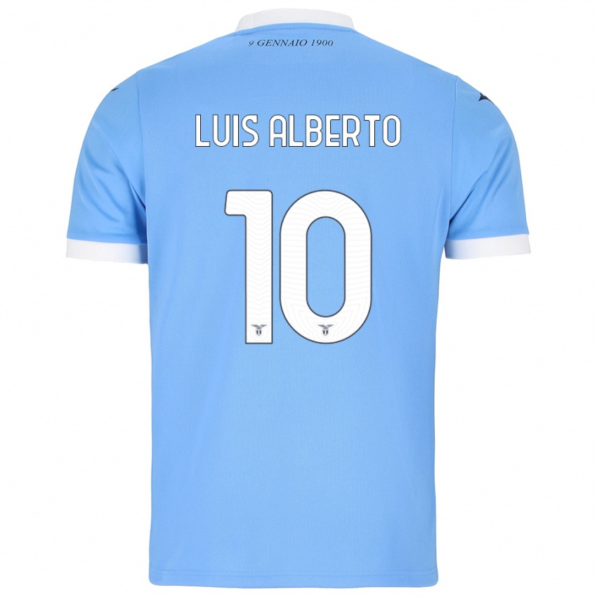 ילדים לואיס אלברטו #10 תכלת לבן ג'רזי ביתית 2025/26 חולצה קצרה
