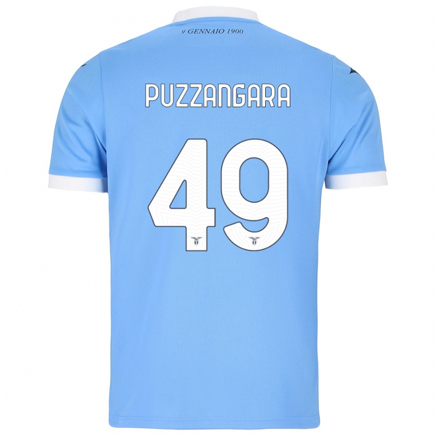 ילדים אנג׳לו אנטוניו פוזאנגארה #49 תכלת לבן ג'רזי ביתית 2025/26 חולצה קצרה
