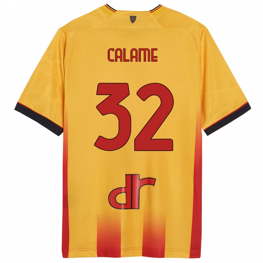 ילדים מרואן קלאם #32 צהוב כתום ג'רזי ביתית 2025/26 חולצה קצרה