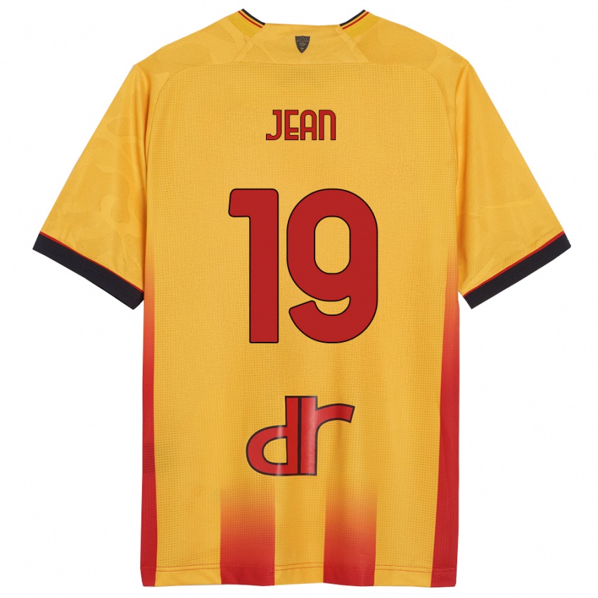 ילדים גבי ז'אן #19 צהוב כתום ג'רזי ביתית 2025/26 חולצה קצרה