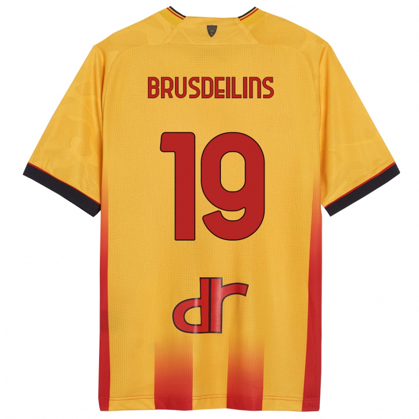 ילדים בילאל ברוסדיינס #19 צהוב כתום ג'רזי ביתית 2025/26 חולצה קצרה