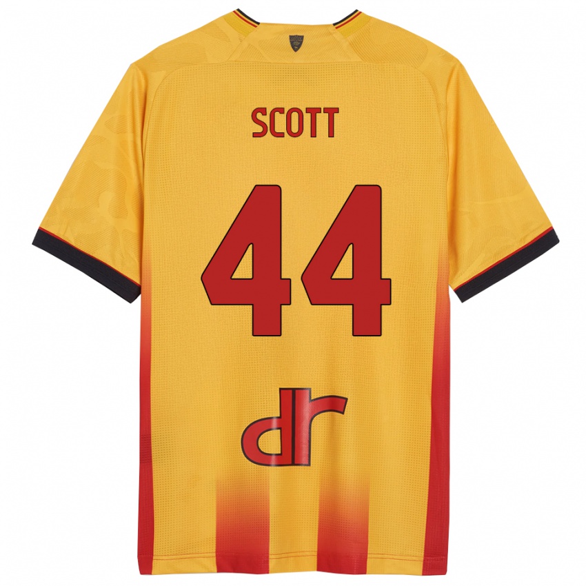 ילדים אליהו סקוט #44 צהוב כתום ג'רזי ביתית 2025/26 חולצה קצרה
