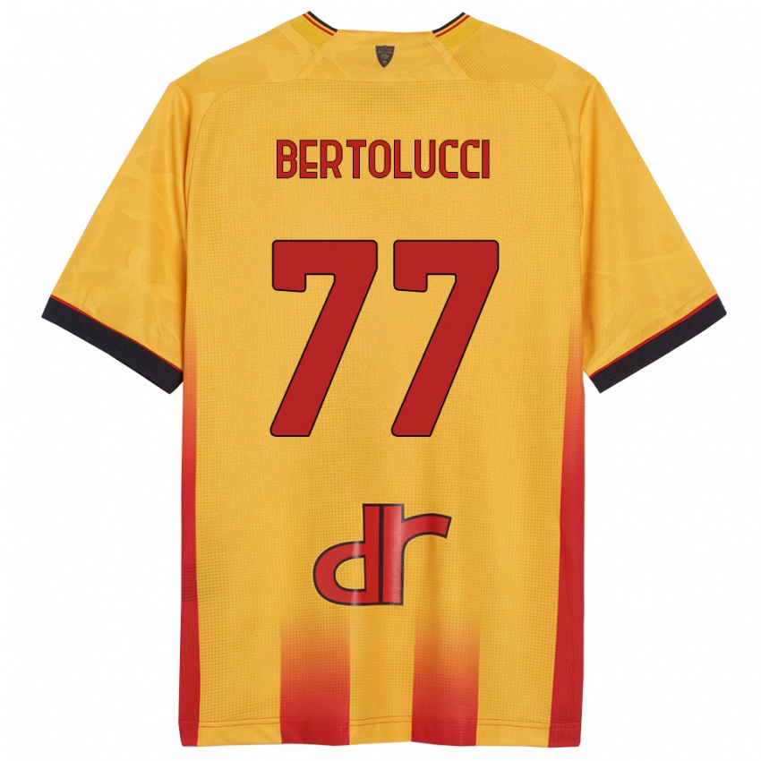 ילדים סנדרו ברטלוצ׳י #77 צהוב כתום ג'רזי ביתית 2025/26 חולצה קצרה