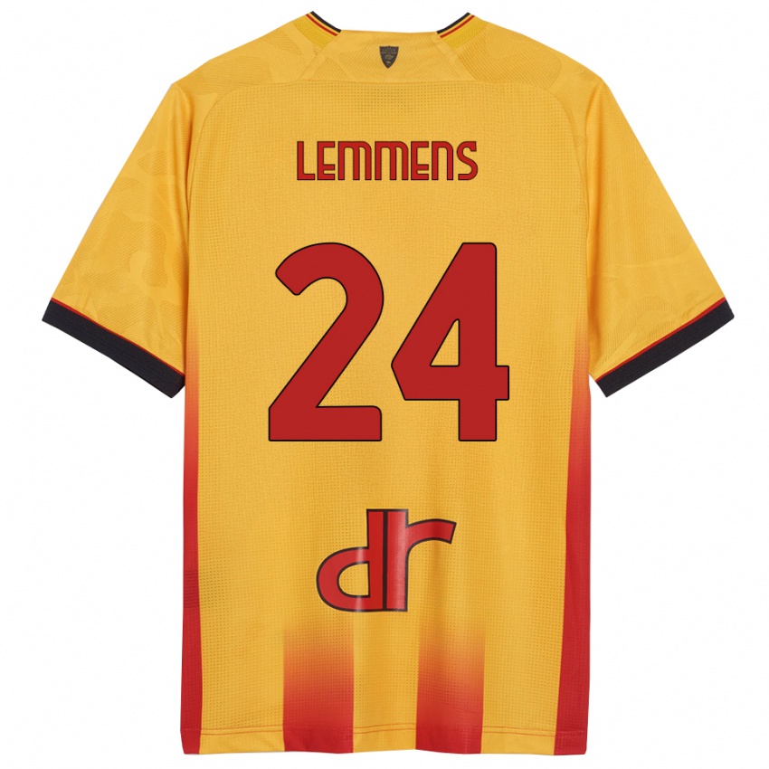 ילדים מאטס לאנטג' למנס #24 צהוב כתום ג'רזי ביתית 2025/26 חולצה קצרה